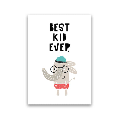 Avelena | Best Kid Ever Tiere Pop Art Druck von Pixy Paper