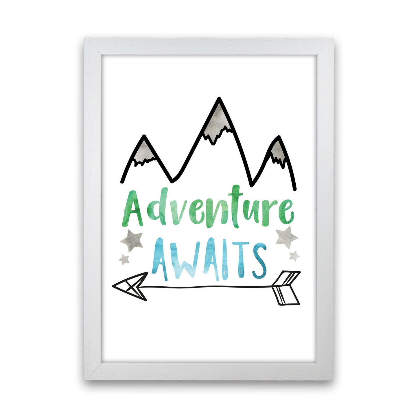 Avelena | Abenteuer warten Aquarell Modern Druck
