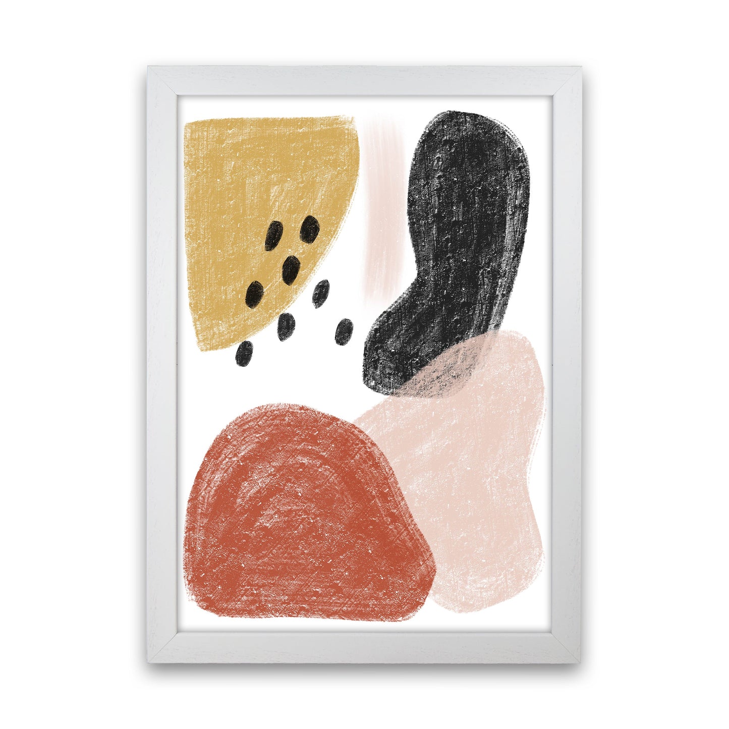 Avelena | Dalia Kritt Schwarz Punkte Form Kunstdruck Von Pixy Paper
