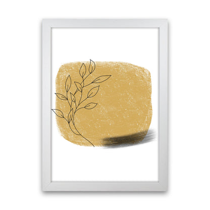 Avelena | Dalia Krit Gold Blumen Quadrat Kunstdruck Von Pixy Paper