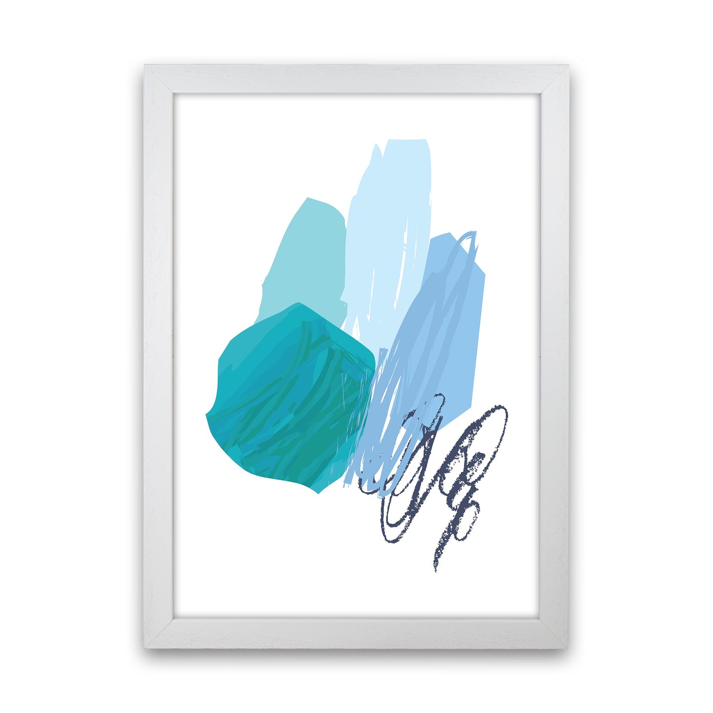 Avelena | Blaue Palette Zeichnungen Kunstdruck