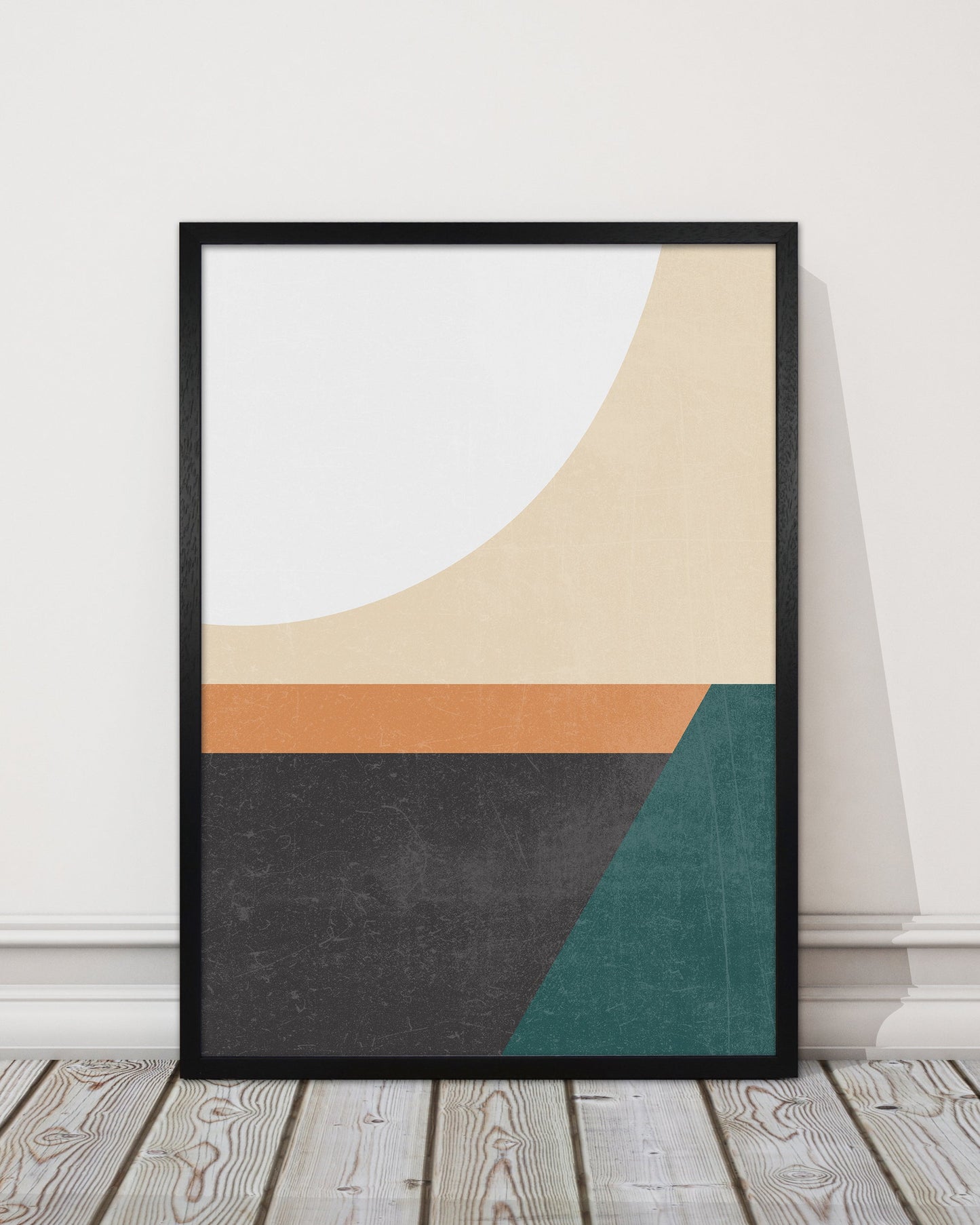 Avelena | Farbenfrohes Mid Century Modern Druck A