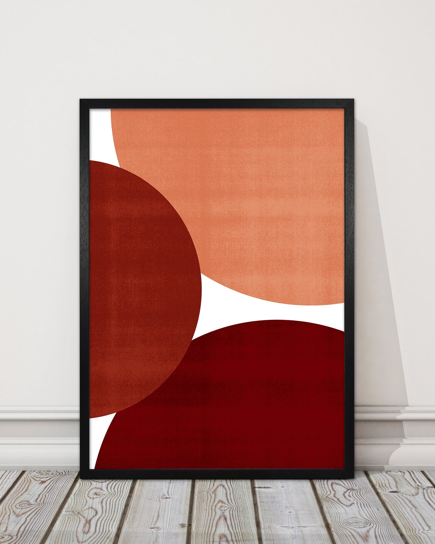 Avelena | Abstrakte Kunst Rott Original Moderne Gegenwartskunst Druck