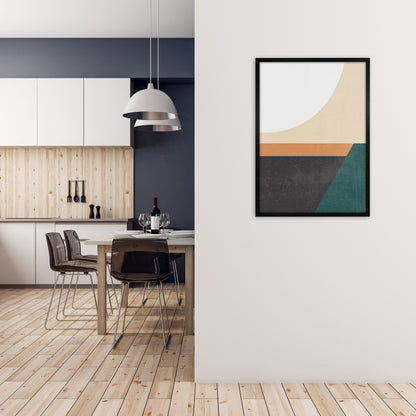 Avelena | Farbenfrohes Mid Century Modern Druck A