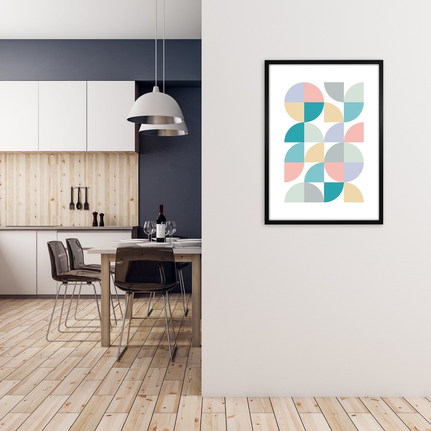 Avelena | Abstrakt Pastell Kindergarten Druck A
