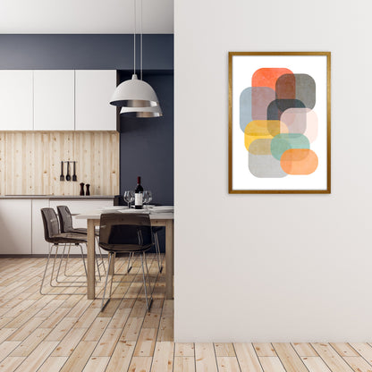 Avelena | Farbige Abstrakte Form Wandkunst A