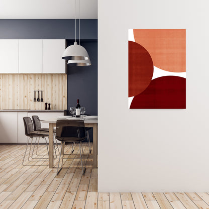 Avelena | Abstrakte Kunst Rott Original Moderne Gegenwartskunst Druck