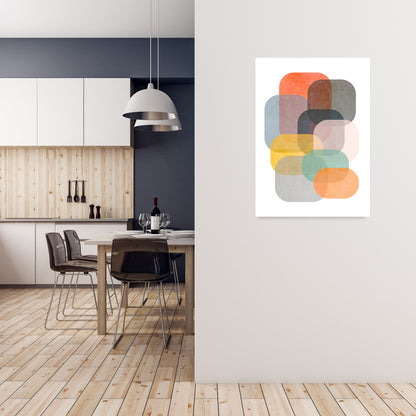 Avelena | Farbige Abstrakte Form Wandkunst A
