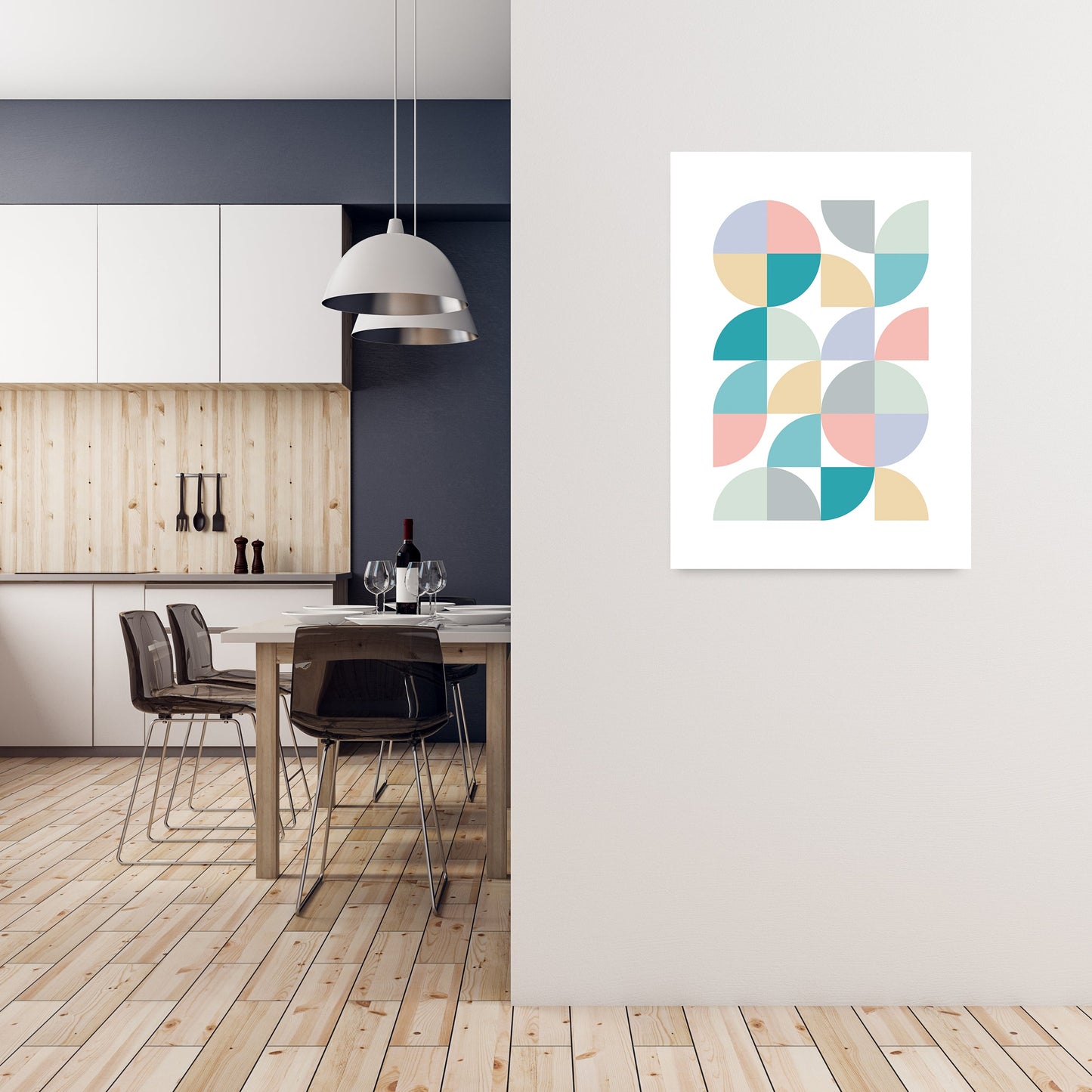 Avelena | Abstrakt Pastell Kindergarten Druck A