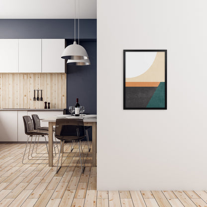 Avelena | Farbenfrohes Mid Century Modern Druck A