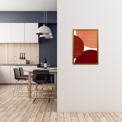 Avelena | Abstrakte Kunst Rott Original Moderne Gegenwartskunst Druck