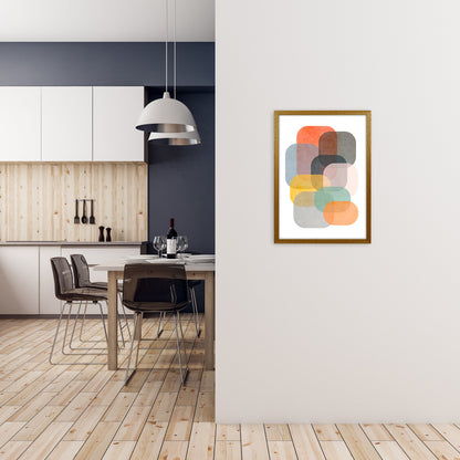 Avelena | Farbige Abstrakte Form Wandkunst A