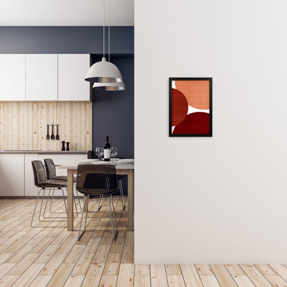 Avelena | Abstrakte Kunst Rott Original Moderne Gegenwartskunst Druck