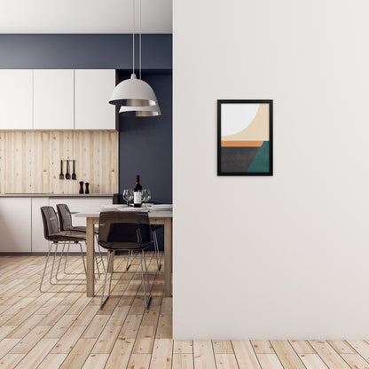 Avelena | Farbenfrohes Mid Century Modern Druck A