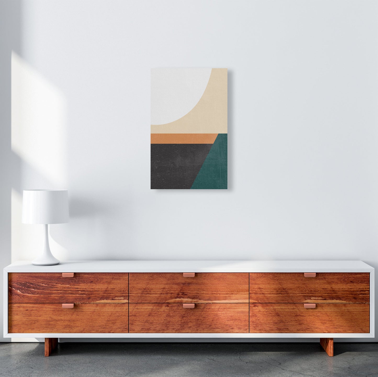 Avelena | Farbenfrohes Mid Century Modern Druck A