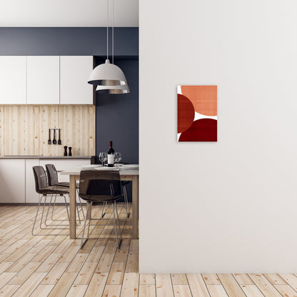 Avelena | Abstrakte Kunst Rott Original Moderne Gegenwartskunst Druck