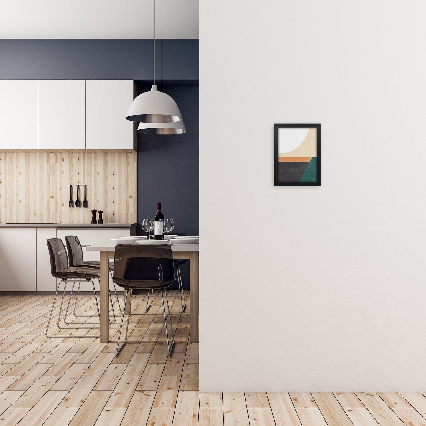 Avelena | Farbenfrohes Mid Century Modern Druck A