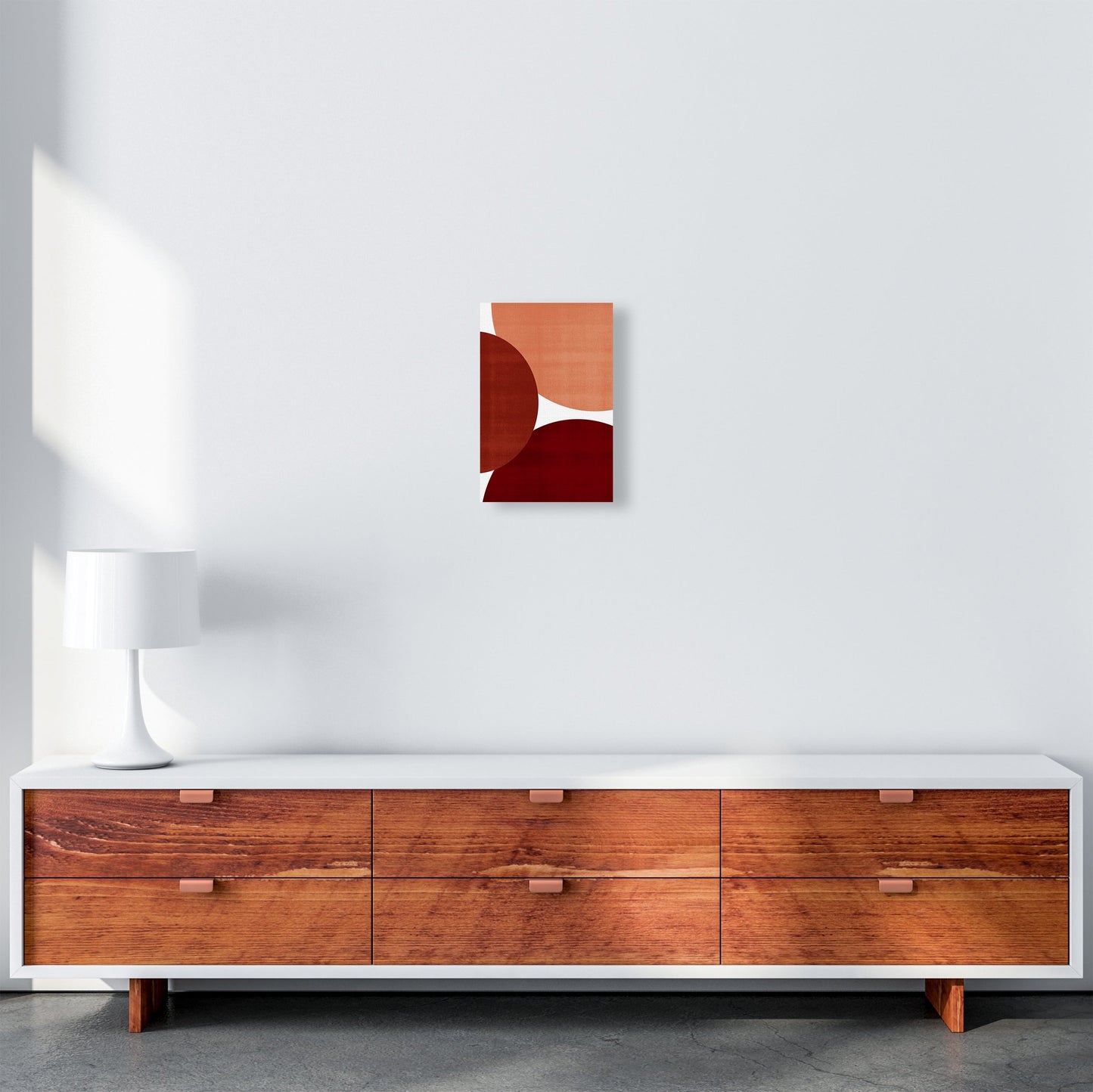 Avelena | Abstrakte Kunst Rott Original Moderne Gegenwartskunst Druck