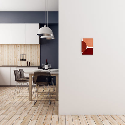 Avelena | Abstrakte Kunst Rott Original Moderne Gegenwartskunst Druck