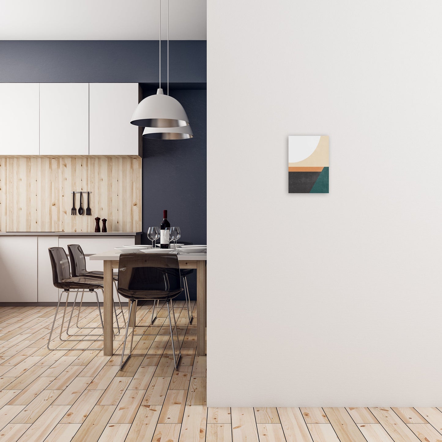 Avelena | Farbenfrohes Mid Century Modern Druck A