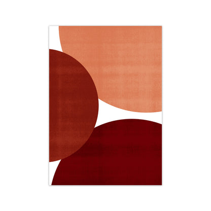 Avelena | Abstrakte Kunst Rott Original Moderne Gegenwartskunst Druck