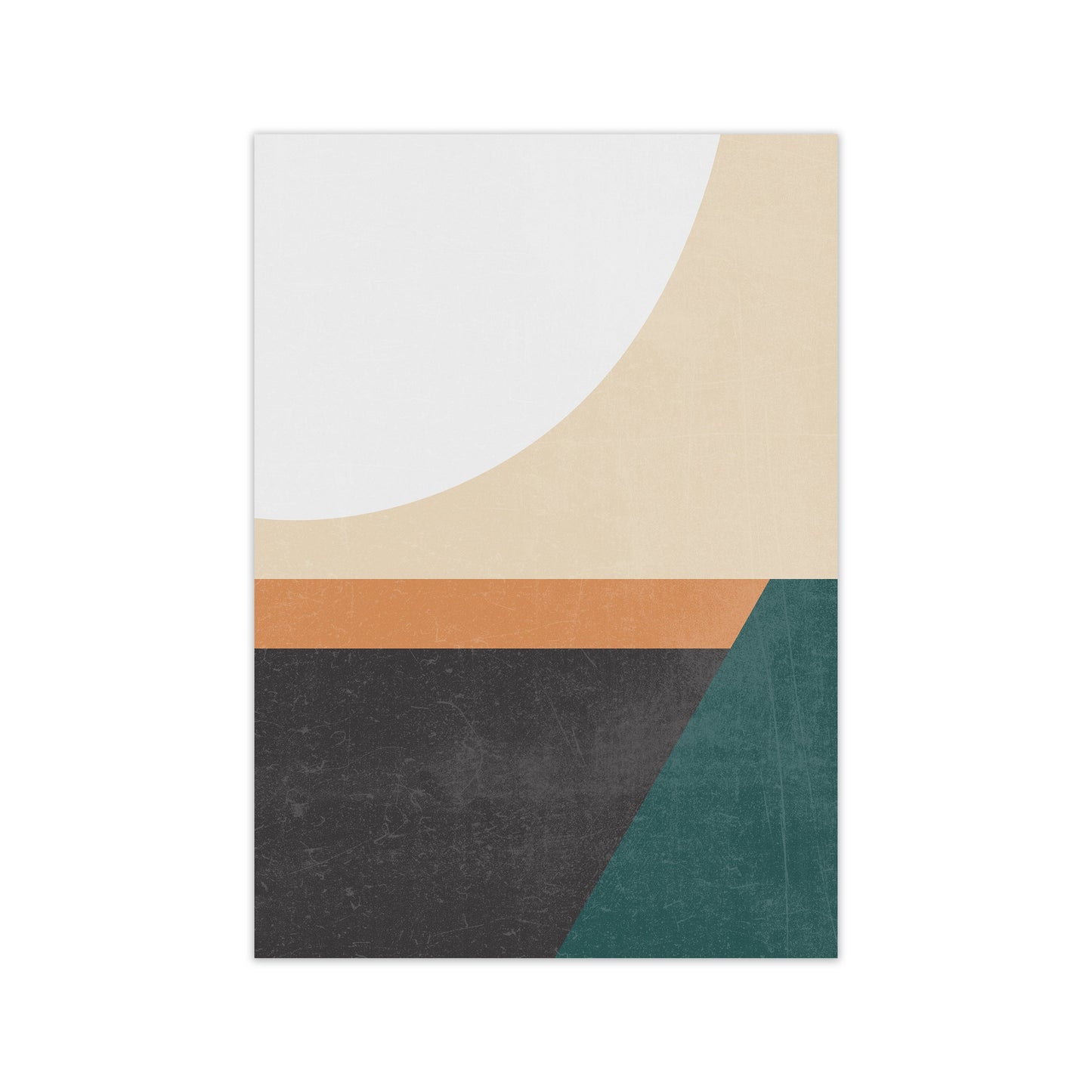 Avelena | Farbenfrohes Mid Century Modern Druck A