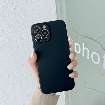 Avelena | Pastell Einfarbig Silikon iPhone Hülle