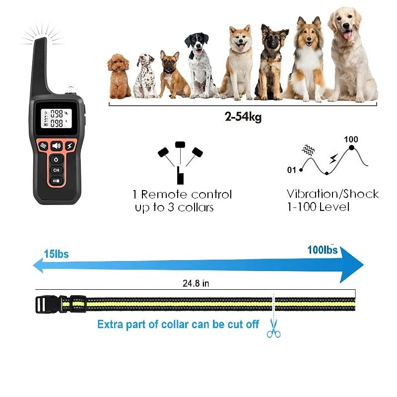 Avelena | Hunde Trainingshalsband Wasserdicht, Wiederaufladbar und Lange Reichweite