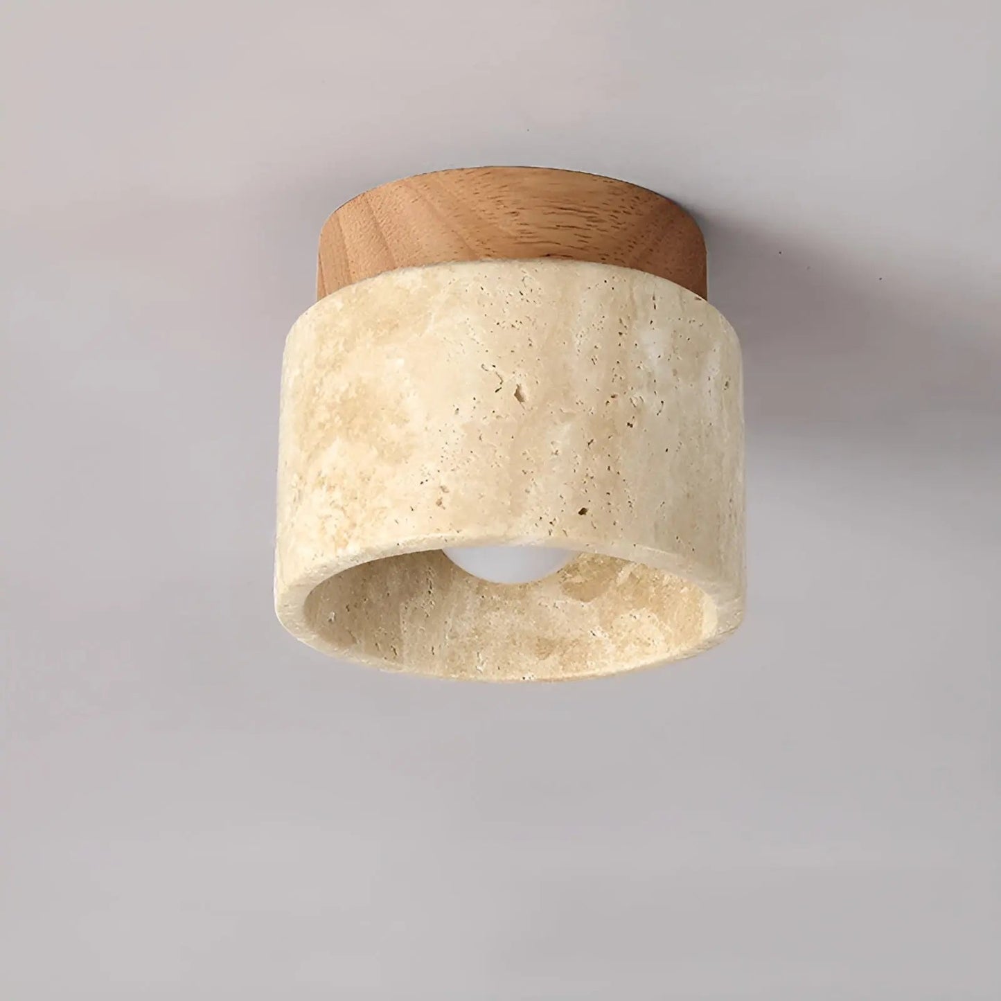 Avelena | Lumizen Luxe Japanisch Inspiriertes Led Stimmungslicht mit Travertin und Holz