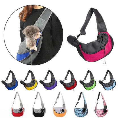 Avelena | Wagcrossbag Hund/Katze Mesh Schulter Haustier Tasche - Atmungsaktiv