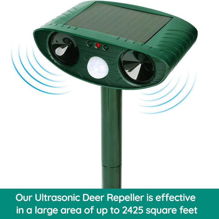 Avelena |  Waschbär Outdoor Ultrasonic Repeller - Solarbetriebener Ultrasonic Tier- und Schädlingabwehr - Befreien Sie sich innerhalb von 48 Stunden von Waschbären