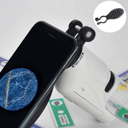 Avelena | Tragbare Tasch-Mikroskop mit 60-120X Zoom Bildungsmikroskop für Kinder Lass Sie Entdecken