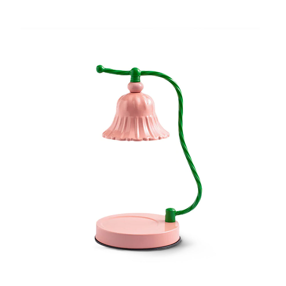 Avelena | BloomAura – Charmante rosa Glas-Tischlampe