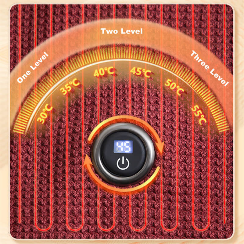 Avelena | CozyWarm USB beheizte Decke – tragbare elektrische Decke mit 3 Wärmeinstellungen & weichem Fleece-Material