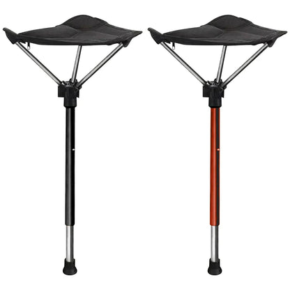 Avelena | Verstellbarer Aluminiumlegierung Klappcampinghocker 125 kg Tragfähigkeit für Wandern Reisen