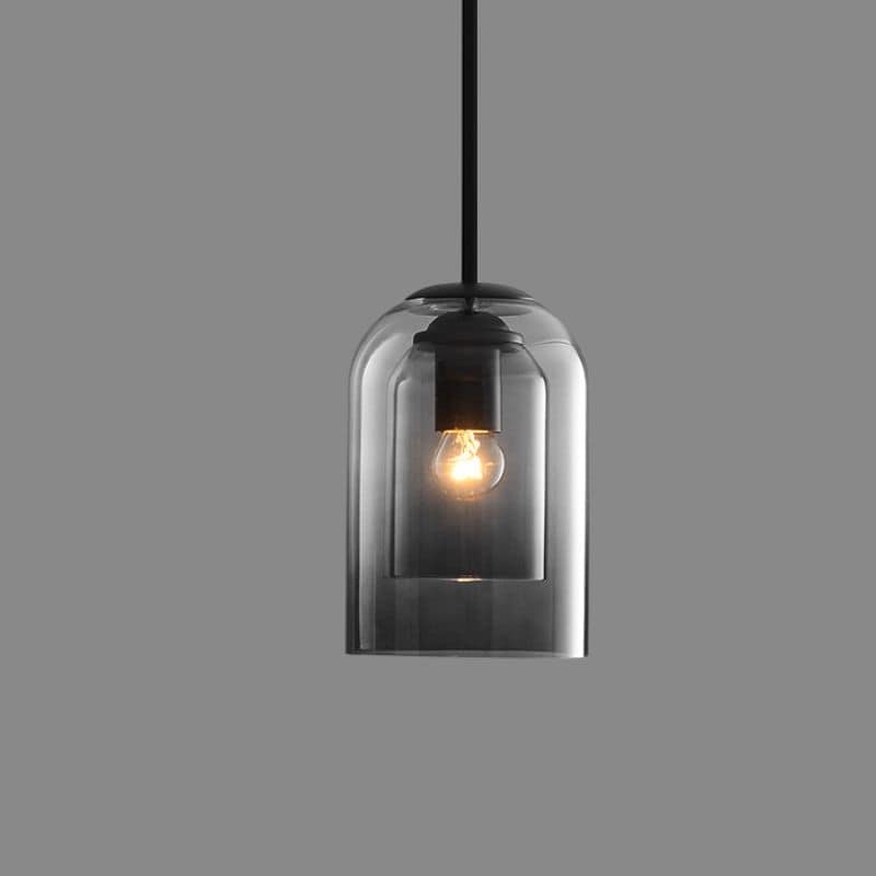 Avelena | Mid-Century Pendelleuchte mit Doppeltem Glas