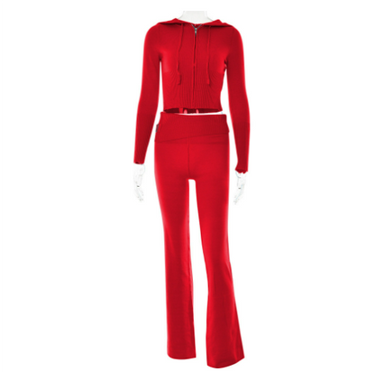 Damen Strick Loungewear Set | Zweiteilig