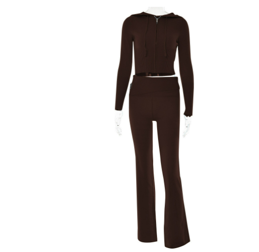 Damen Strick Loungewear Set | Zweiteilig