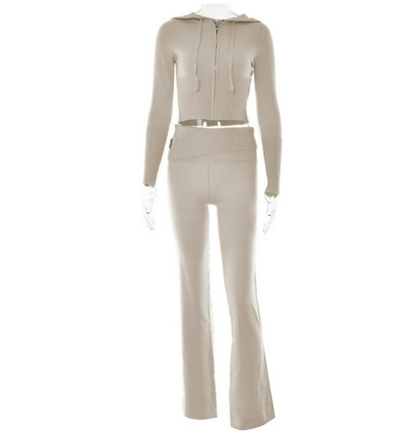 Damen Strick Loungewear Set | Zweiteilig