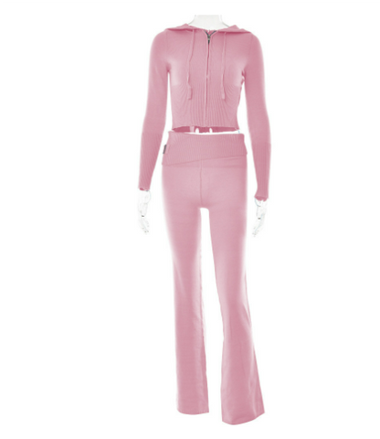 Damen Strick Loungewear Set | Zweiteilig