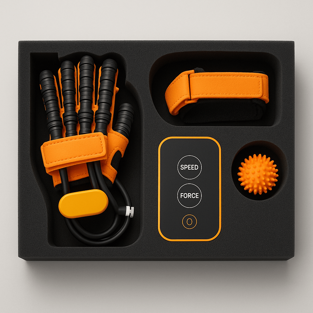 Avelena | Automatischer Handtrainer-Handschuh für die häusliche Rehabilitation und Kraftaufbau