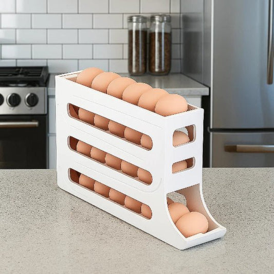 Avelena | Eierlagerbox mit großem Fassungsvermögen und Rolldesign für 30 Eier