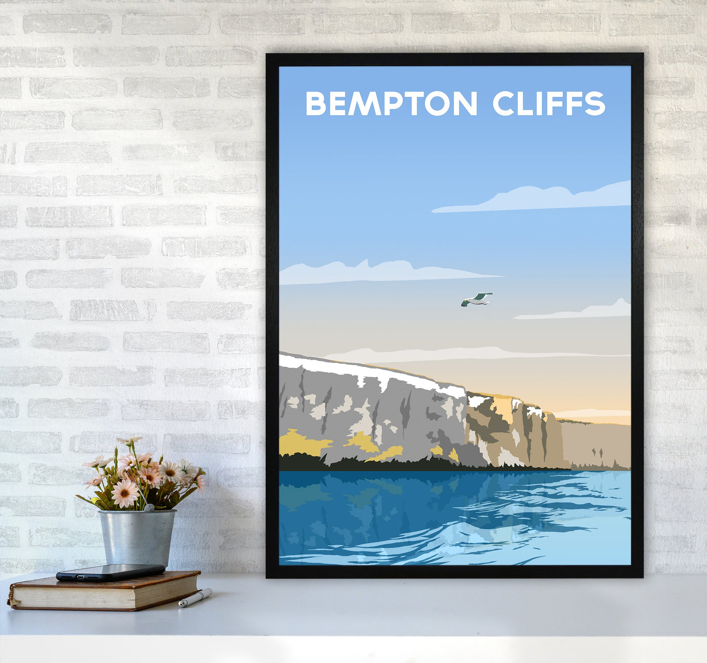 Avelena | Bempton Klipper Porträt Reise Kunstdruck von Richard O'Neill