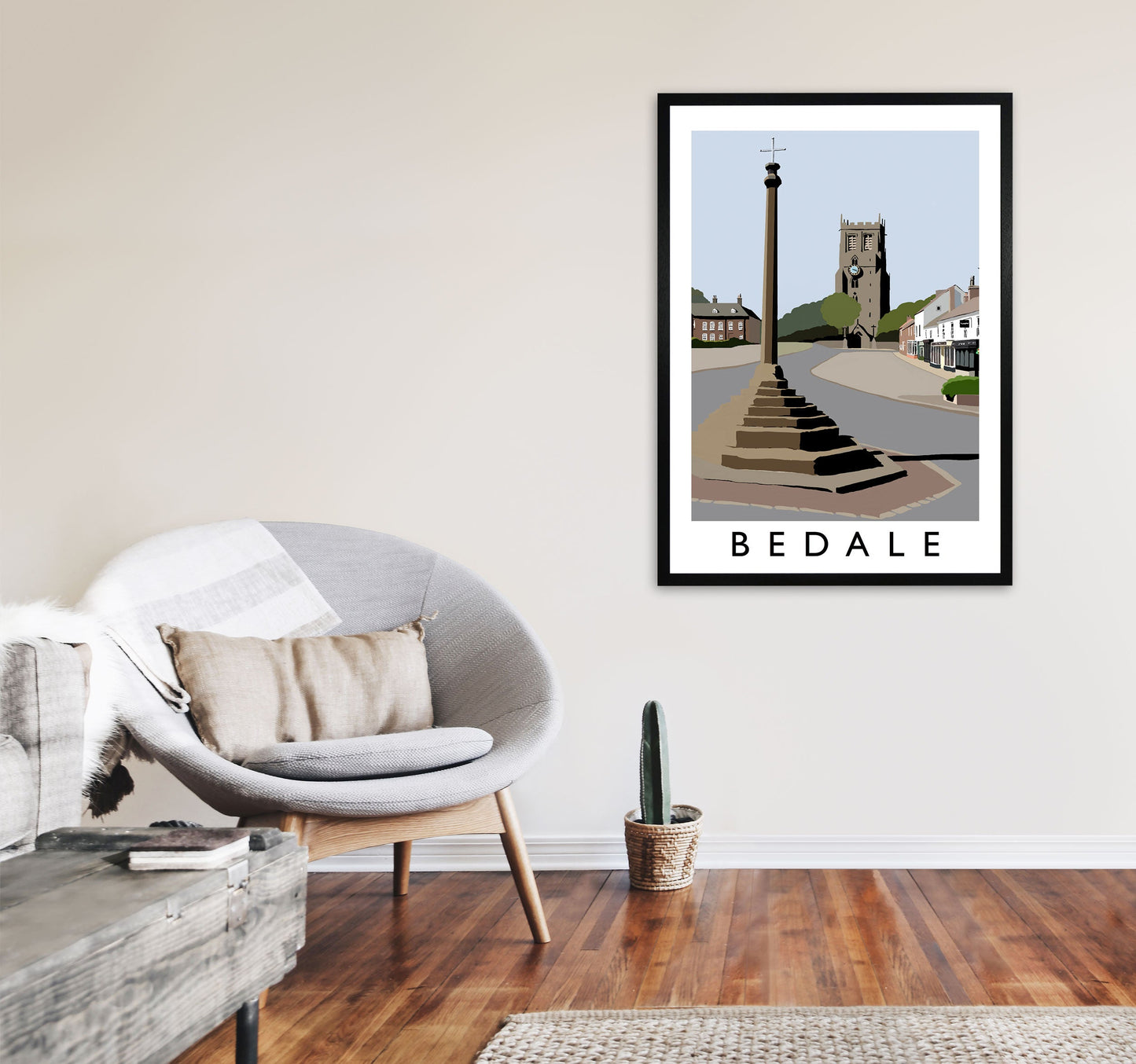 Avelena | Bedale gerahmter Digitaldruck von Richard O'Neill