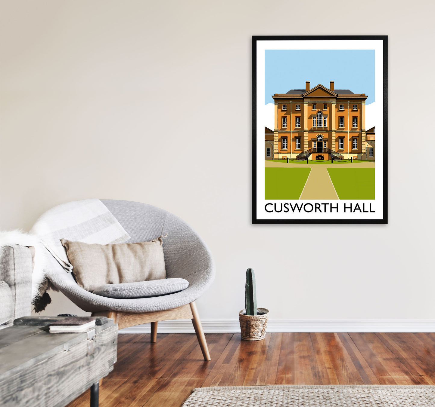 Avelena | Cusworth Hall gerahmter digitaler Kunstdruck