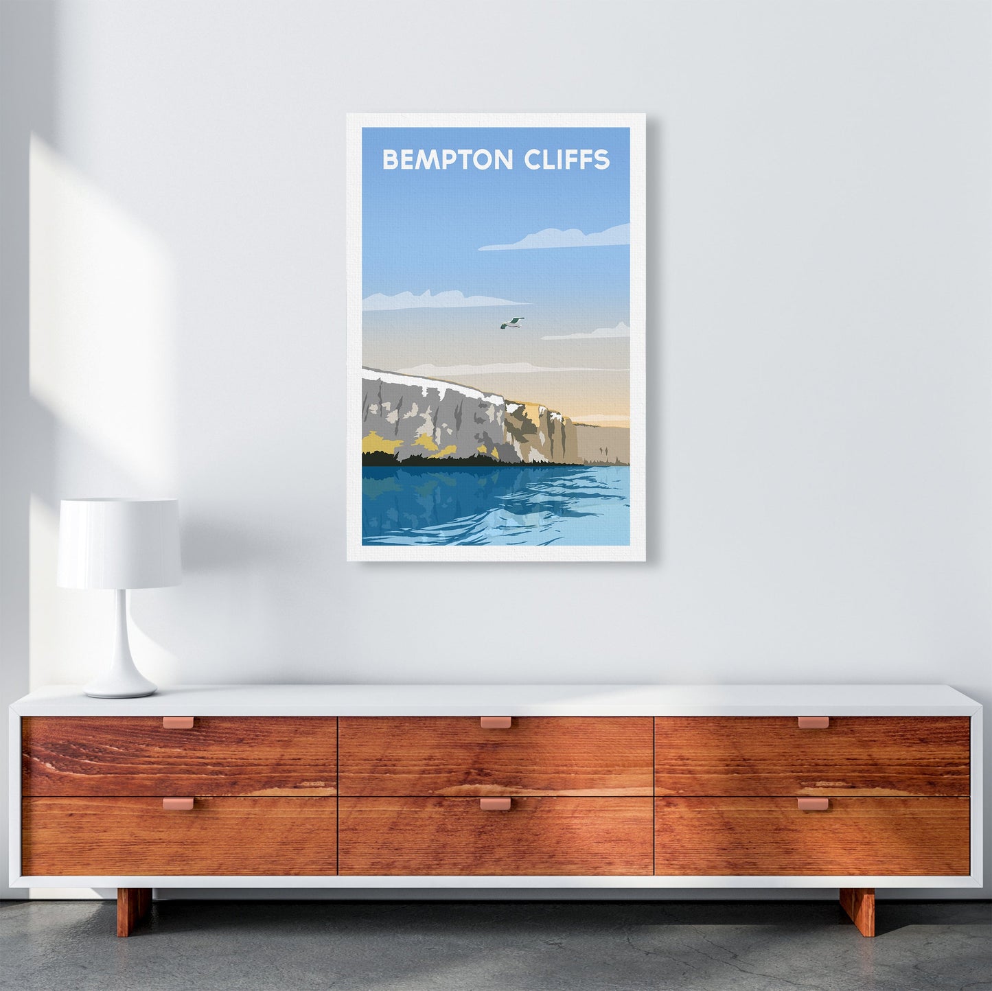 Avelena | Bempton Klipper Porträt Reise Kunstdruck von Richard O'Neill