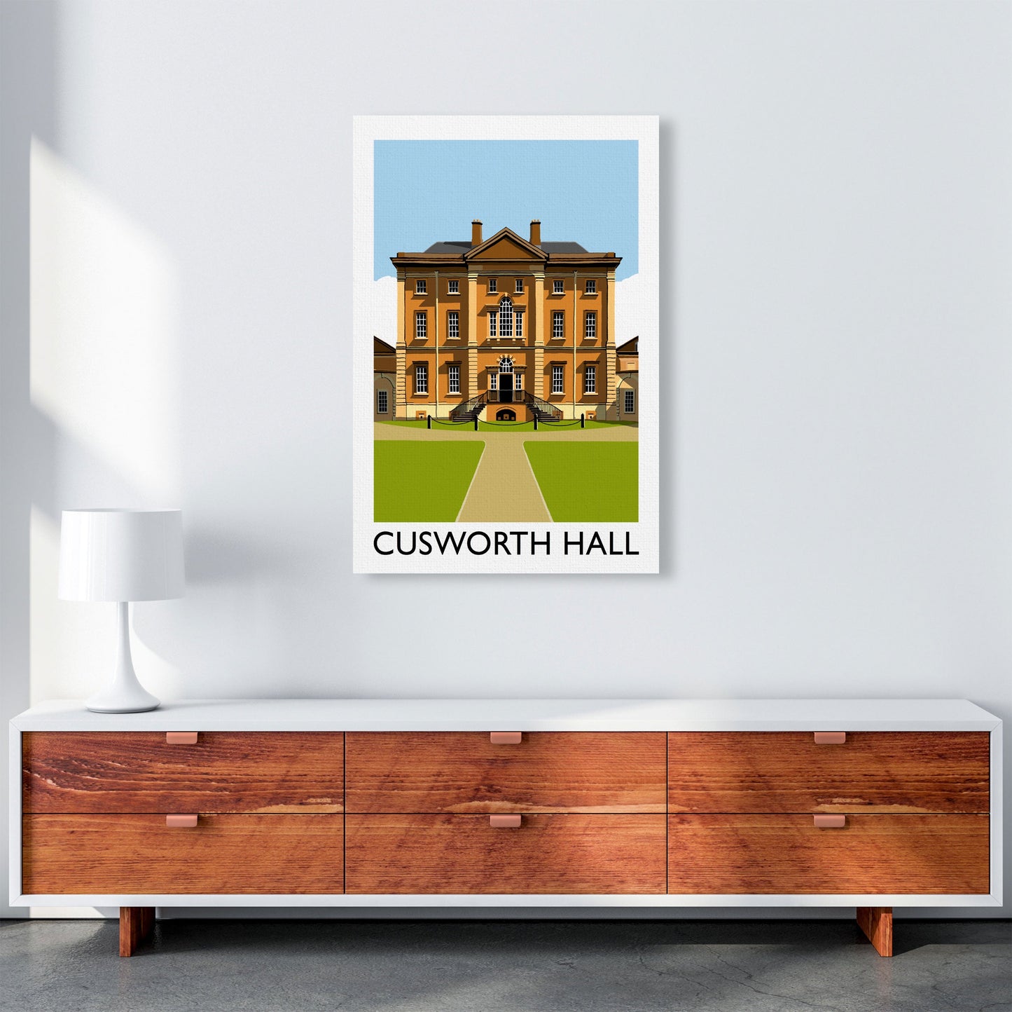 Avelena | Cusworth Hall gerahmter digitaler Kunstdruck