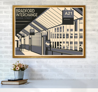 Avelena | Bradford Interchange, Bridge Street Reise Kunst Druck
