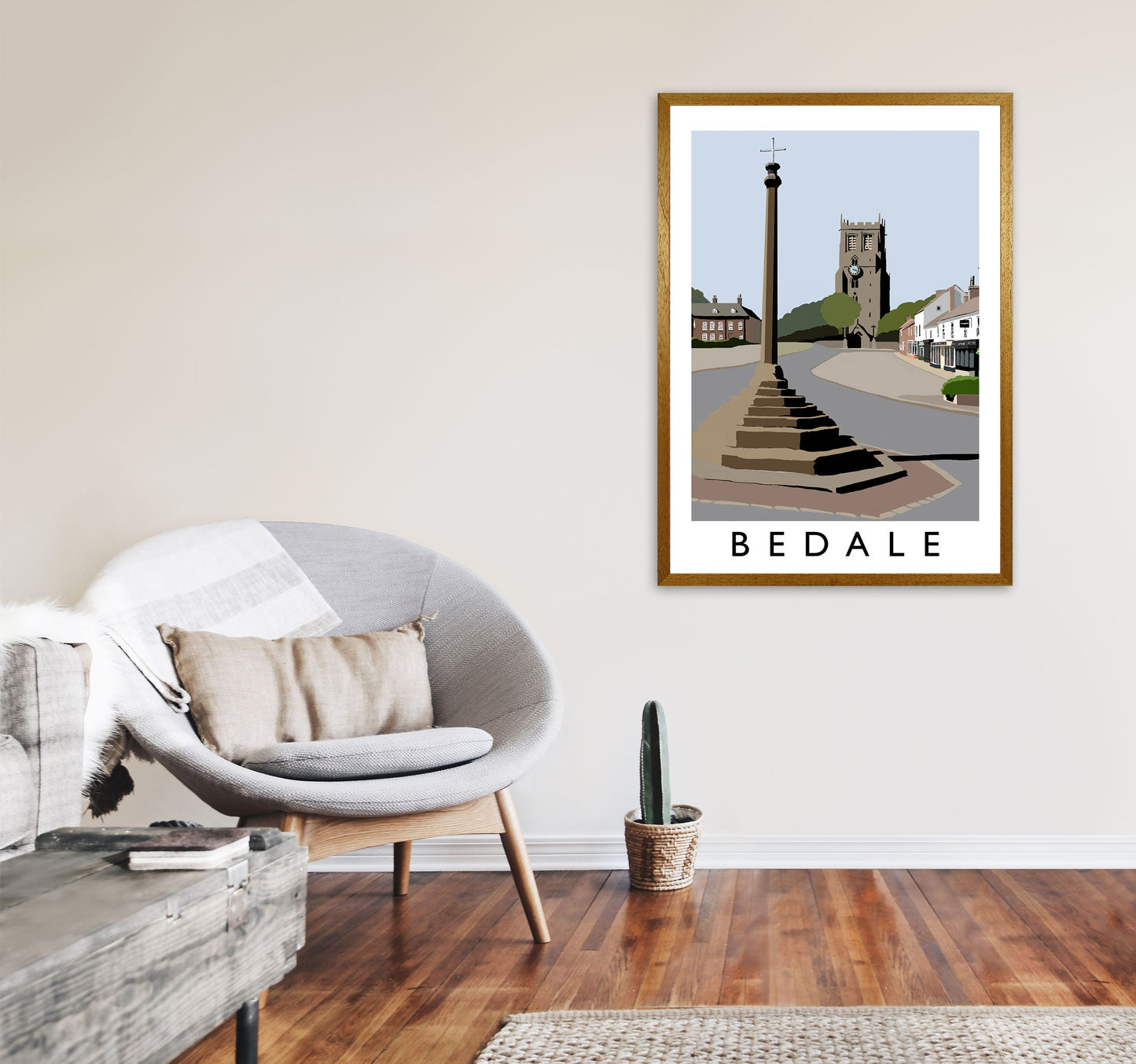 Avelena | Bedale gerahmter Digitaldruck von Richard O'Neill