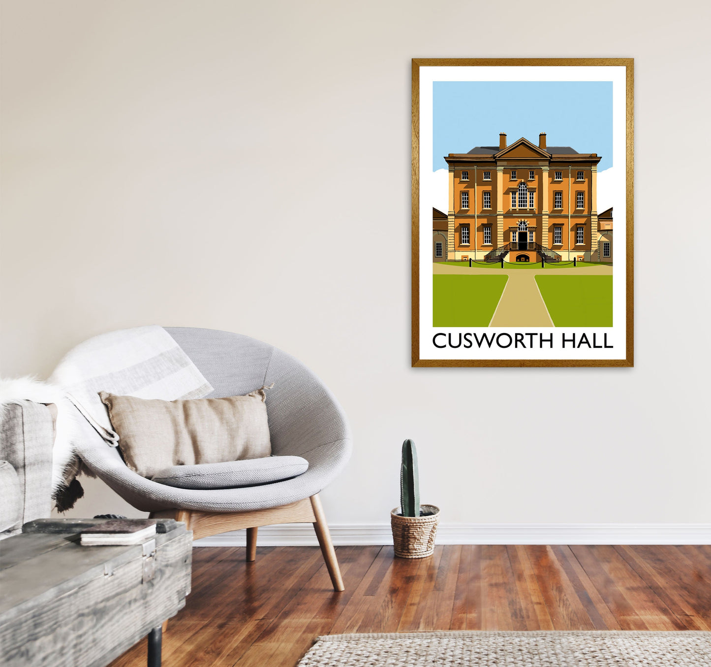 Avelena | Cusworth Hall gerahmter digitaler Kunstdruck